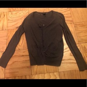 H & M light Chocolate Brown cardigan w pockets